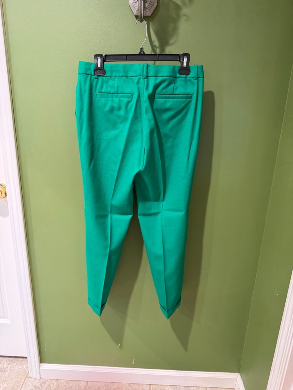 J. Crew Emerald Green Tailored Ankle Pants - Picture 3 of 3